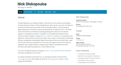 Desktop Screenshot of nickdiakopoulos.com